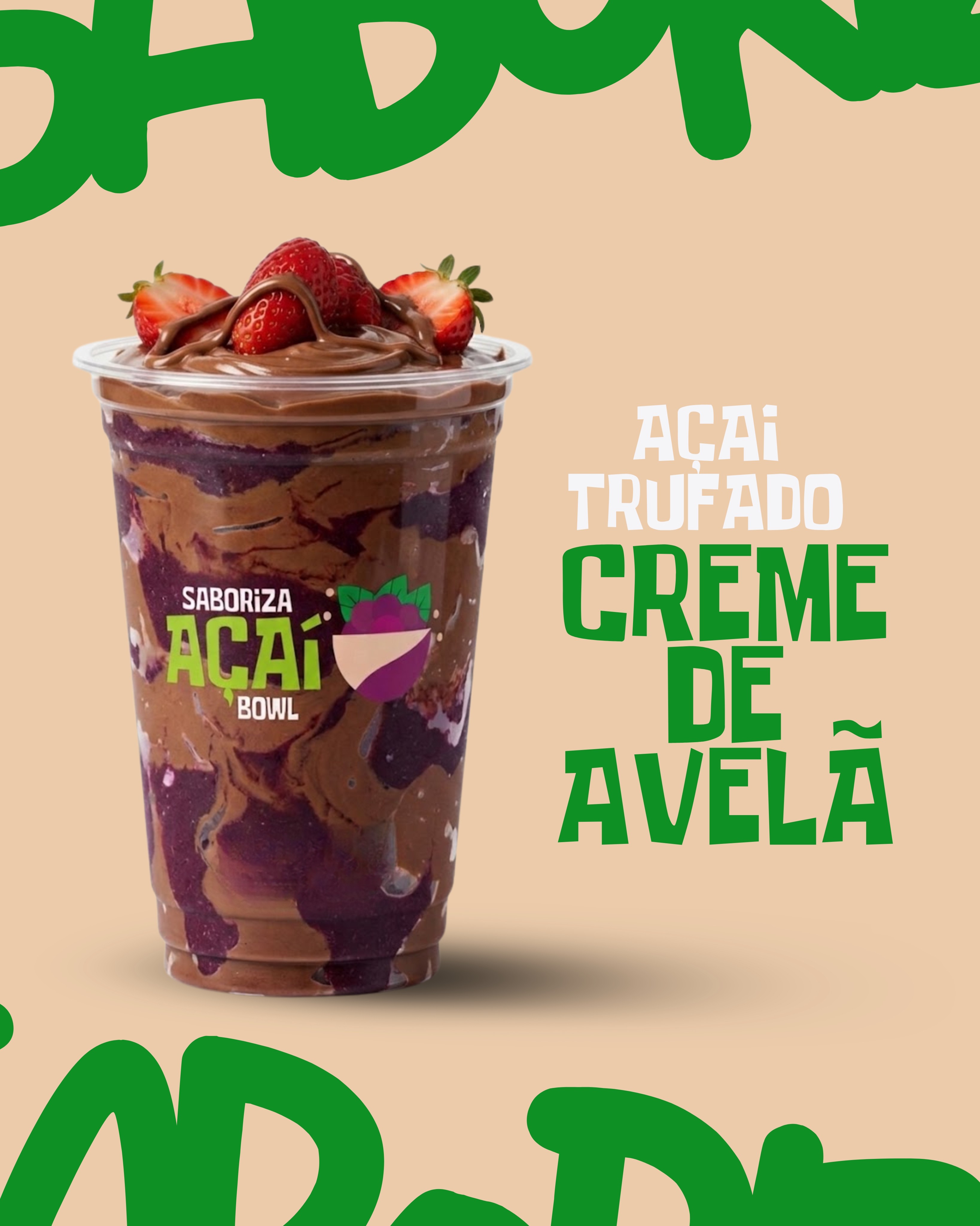 Açaí Trufado CREME DE AVELÃ